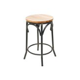 henry cross back backless counter height stool