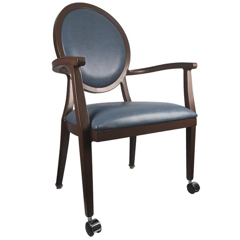 Astoria Custom Upholstered Arm Chair with Round Back