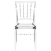 opera polycarbonate dining chair transparent clear isp061 tcl