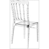 opera polycarbonate dining chair transparent clear isp061 tcl