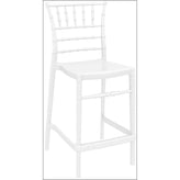 chiavari polycarbonate counter stool transparent amber isp084 tamb