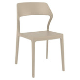 snow dining chair yellow