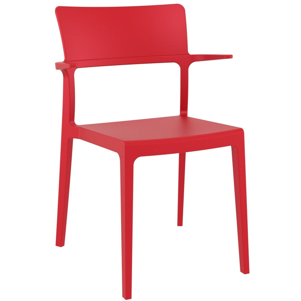 plus arm chair red
