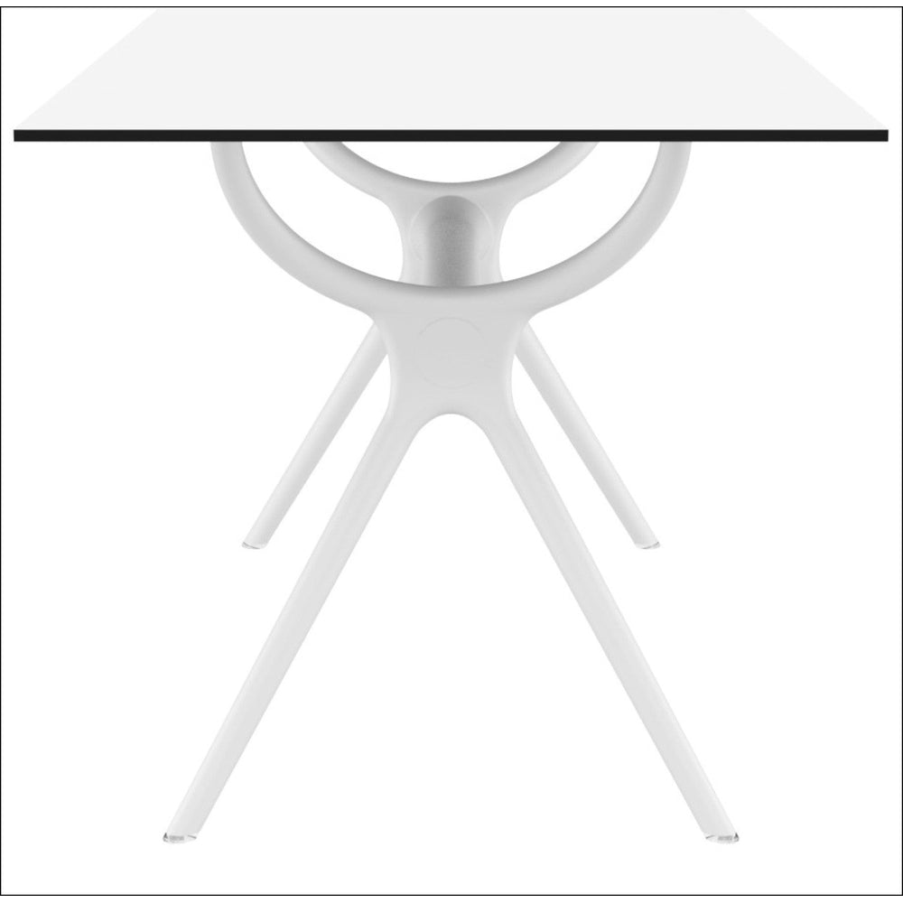air rectangle table 55 inch white isp705 whi