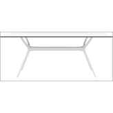 air rectangle table 55 inch white isp705 whi