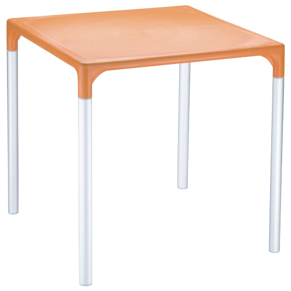 mango alu square table 28 inch