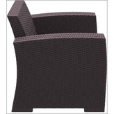 monaco resin patio club chair brown with cushion isp831 br