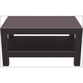monaco rectangle patio coffee table dark gray