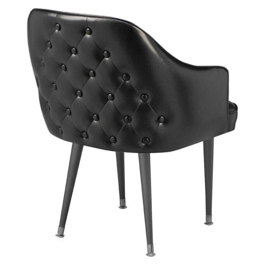 Button Chair Solid Upholstered Button Tufted Arm Chair – Restaurant Furniture Plus