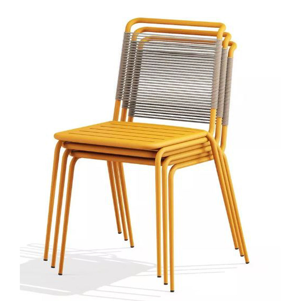Kissi Outdoor Steel Stack Chair