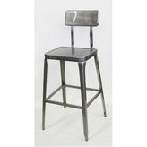 octane metal bar stool upholstered