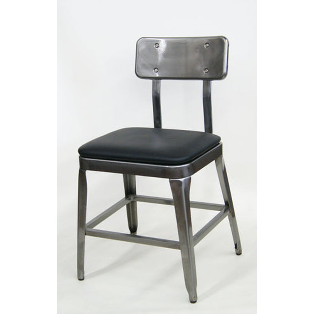 octane metal chair upholstered