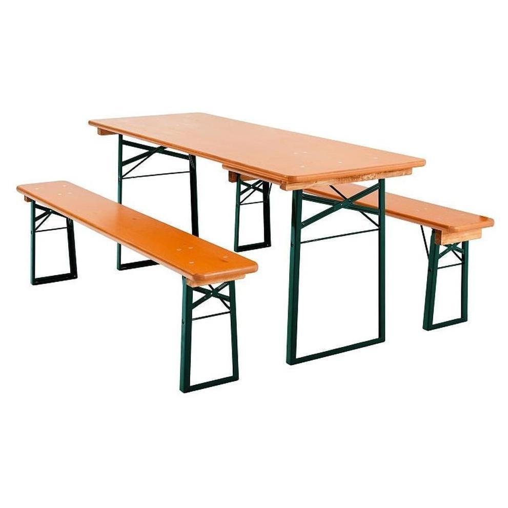 Classic Outdoor Beer Garden Table and Bench Set