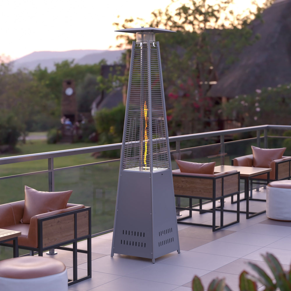 outdoor patio heater pyramid
