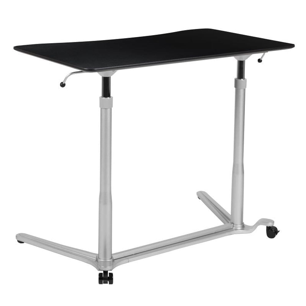 Merritt Sit-Down, Stand-Up Computer Ergonomic Desk with 37''W Top