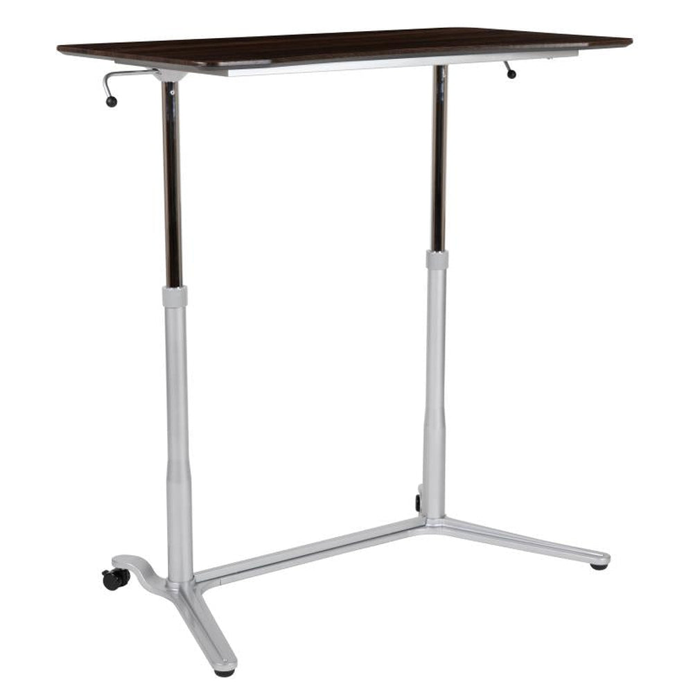 Merritt Sit-Down, Stand-Up Computer Ergonomic Desk with 37''W Top