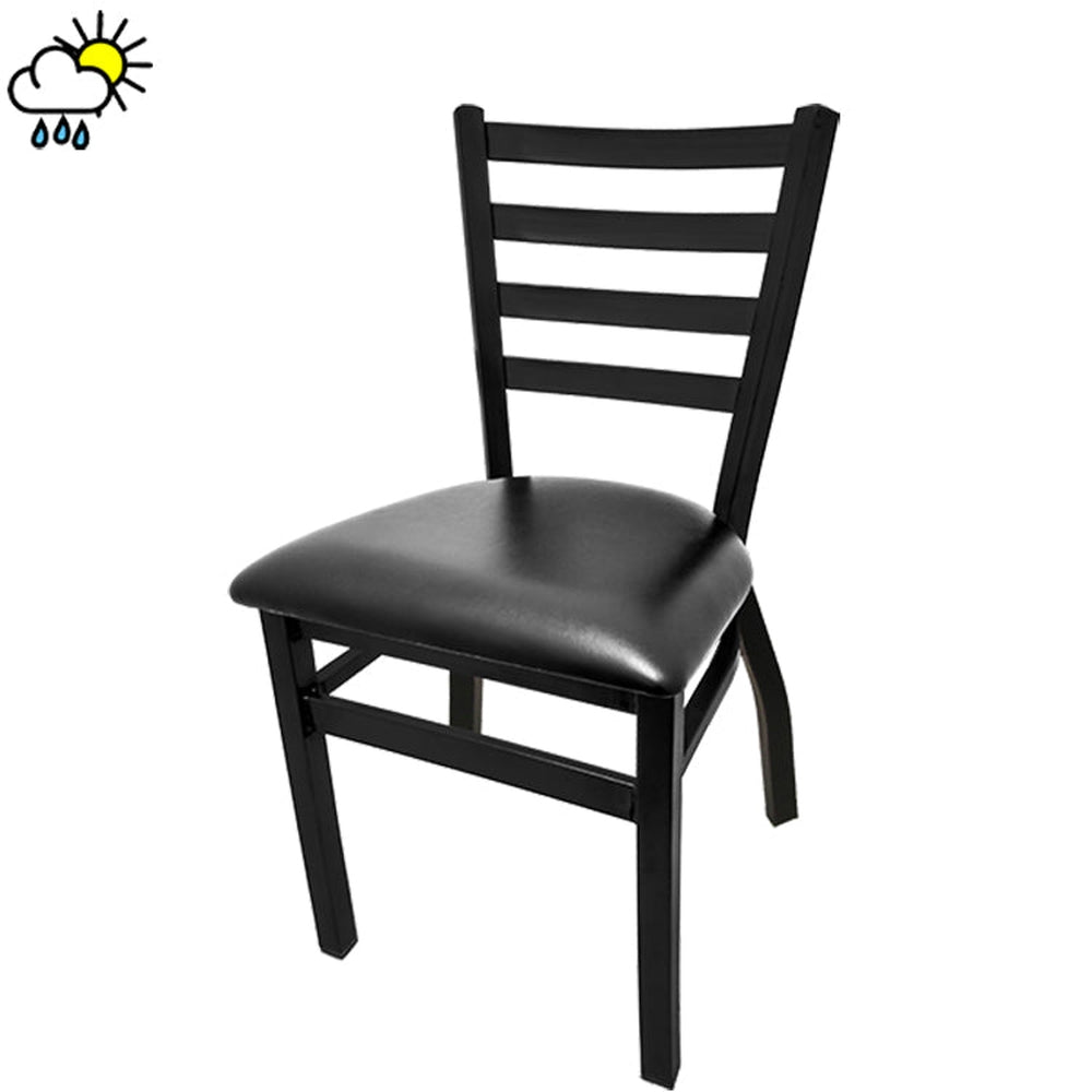 os stackable outdoor ladderback chair