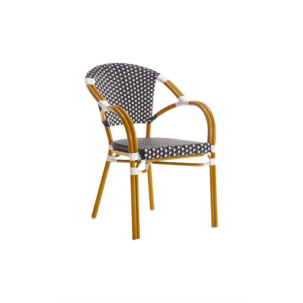 metal frame poly woven outdoor armchair