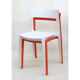 outdoor plastic stackable side chair