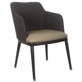 Perry Upholstered Metal Arm Chair