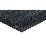 black reclaimed solid wood tabletop