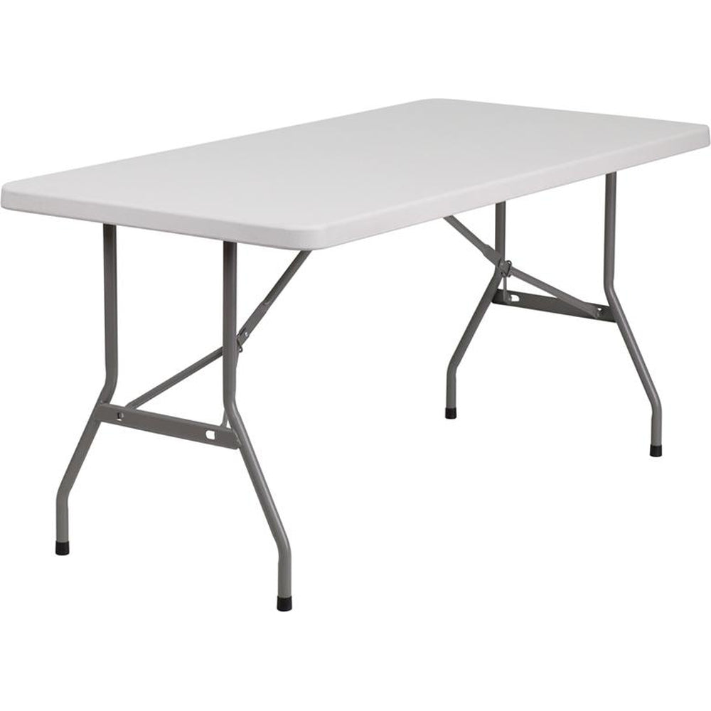 24w x 48l granite white plastic folding table