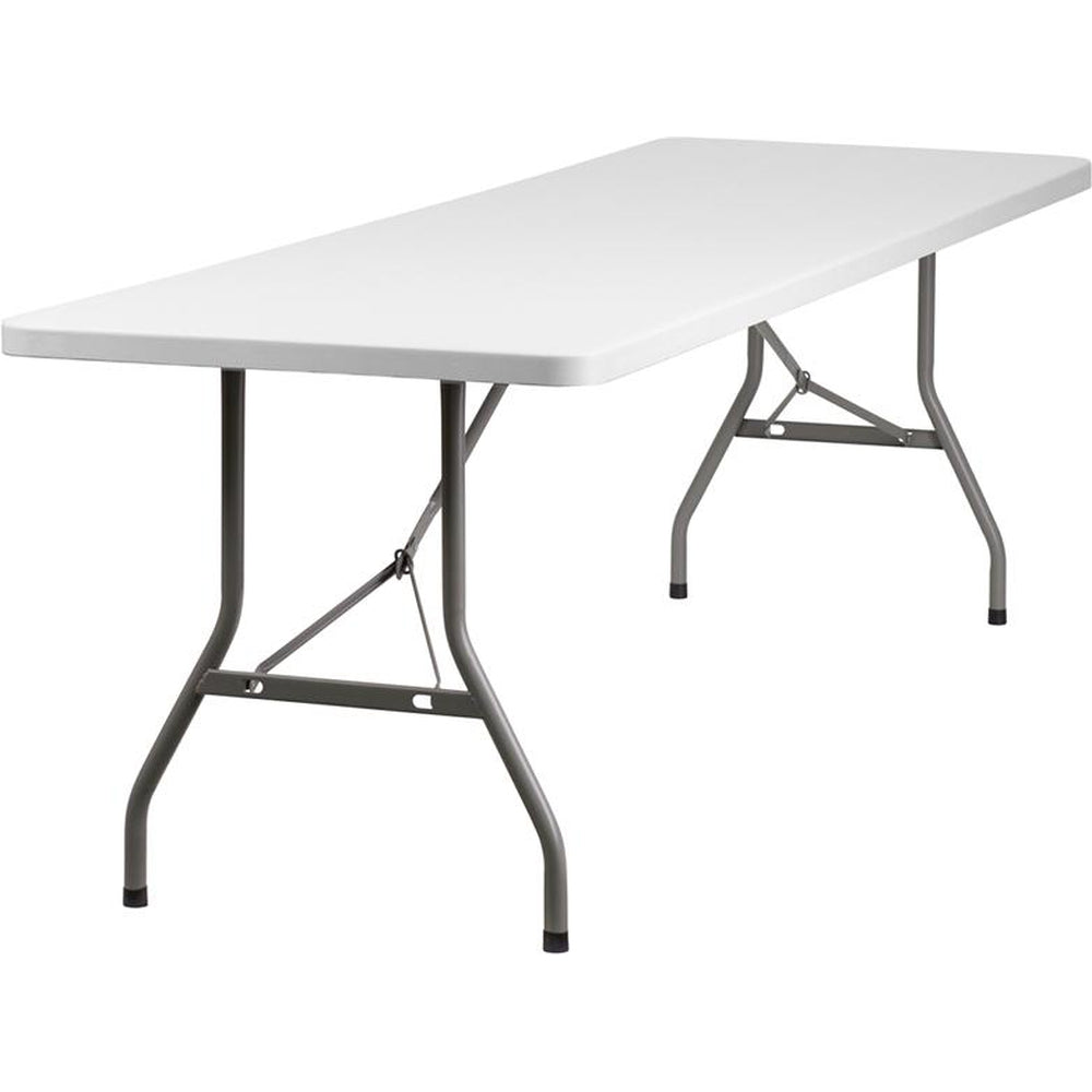 24w x 48l granite white plastic folding table