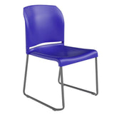 HERCULES Series 880 lb. Capacity Blue Full Back Contoured Stack Chair