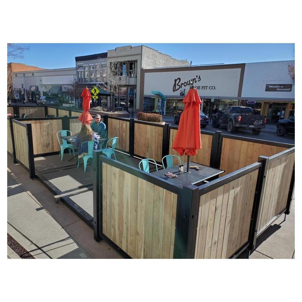 Outdoor Custom Modular Steel Parklets | Parklets – Restaurant Furniture ...
