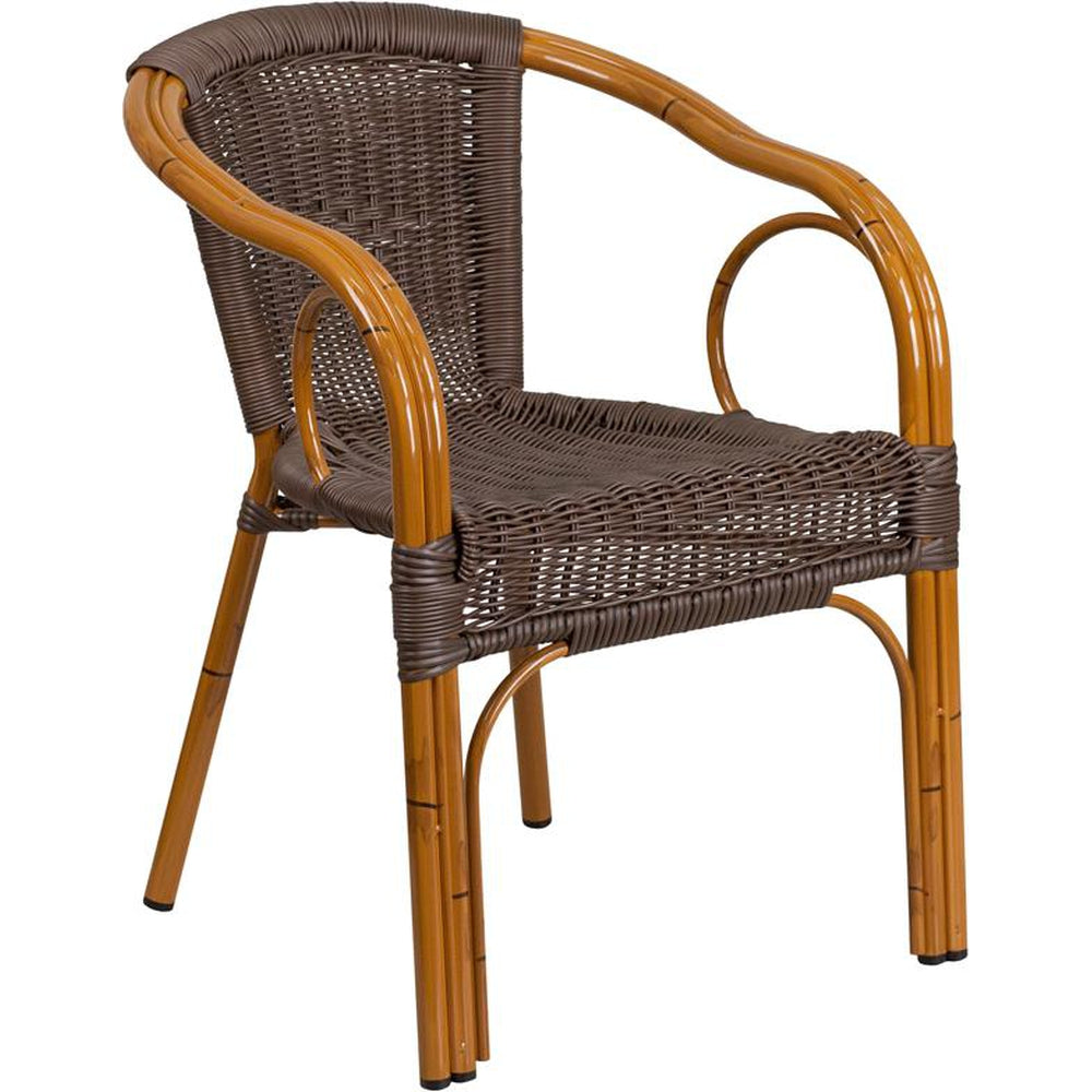 rattan bamboo aluminum chair
