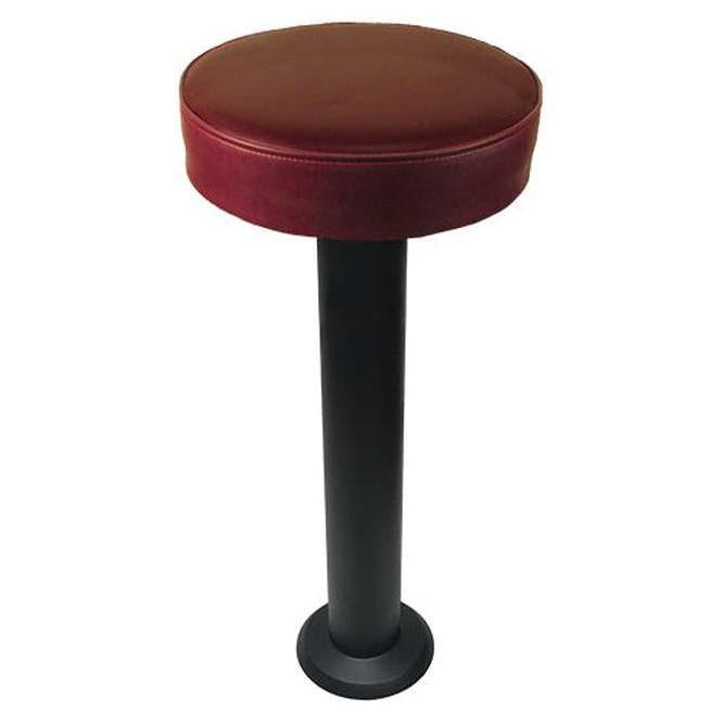 Vinyl Upholstered Bolt Down Pedestal Bar Stools
