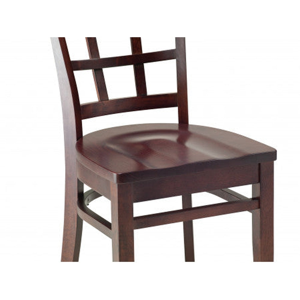Contempo Solid Wood Bar Stool in Walnut Finish