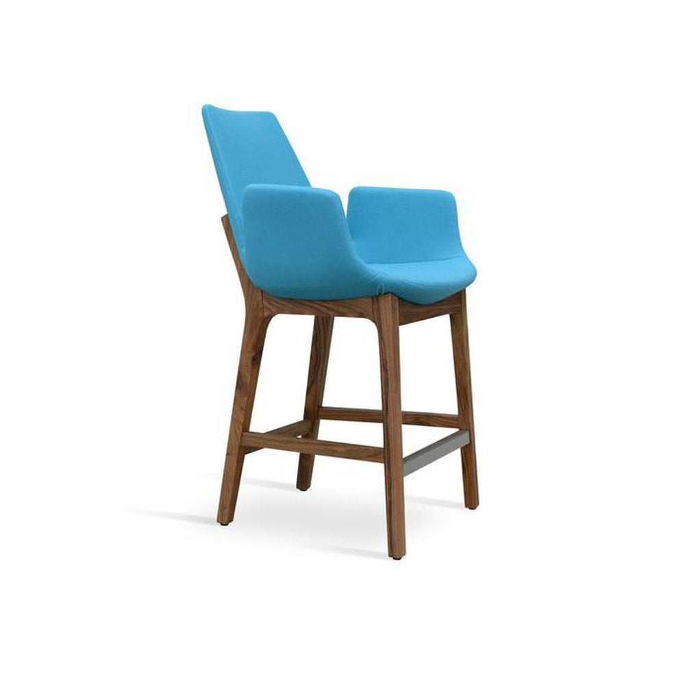 soho concept eiffel arm wood counter stools