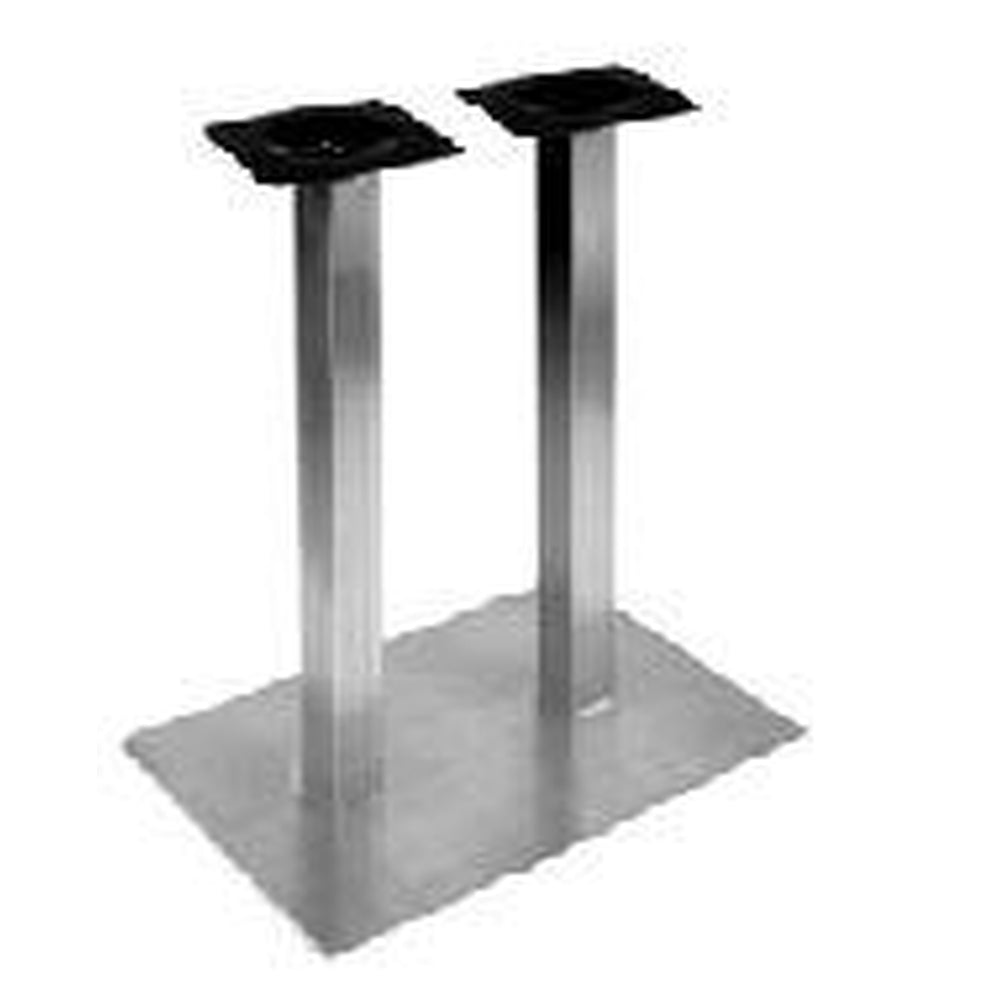 stainless steel double square table base