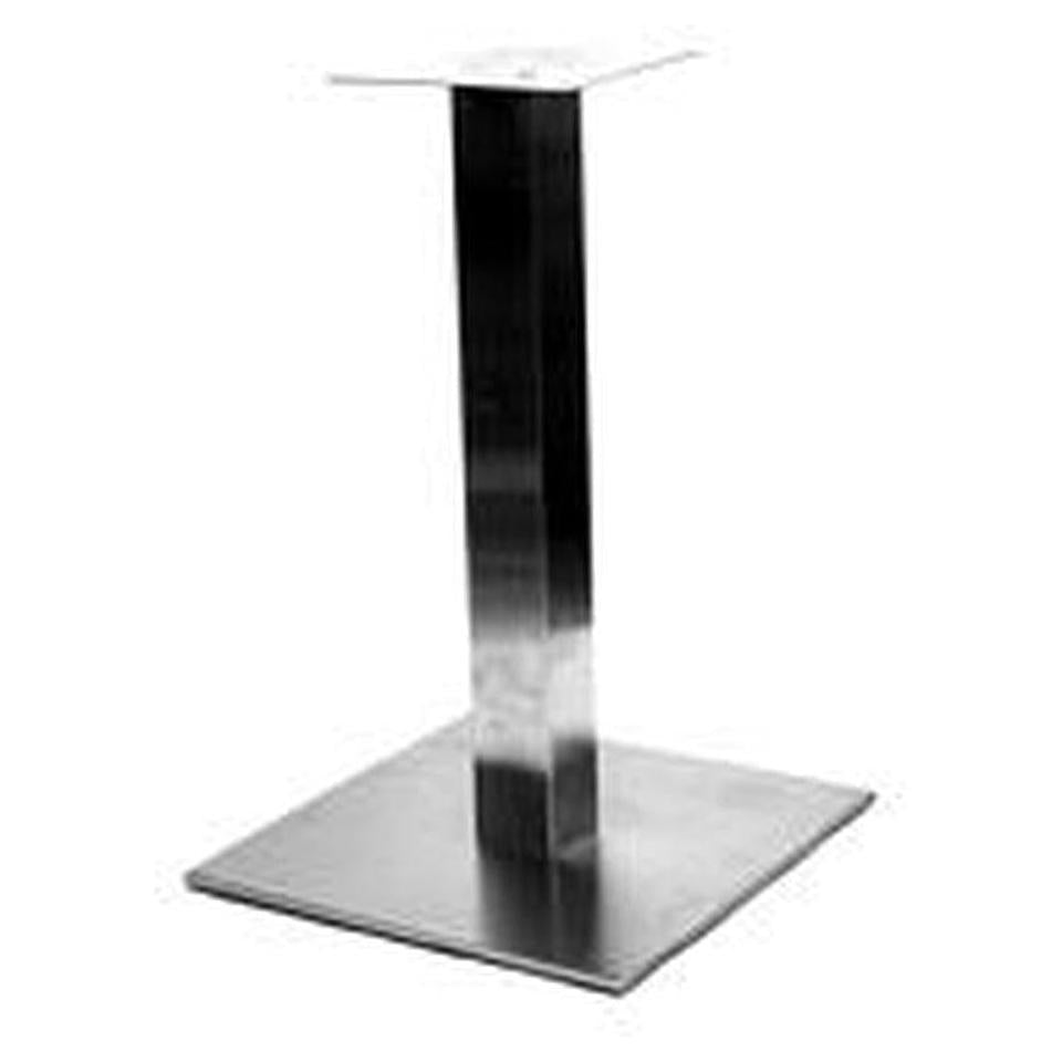 Square Table Square Base Stainless Steel Square Table Base | Table Bases – Restaurant Furniture Plus