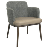 Suhey Upholstered Metal Square Arm Chair