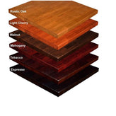 custom round ash wood butcher block table top