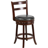 26 cappuccino wood stool