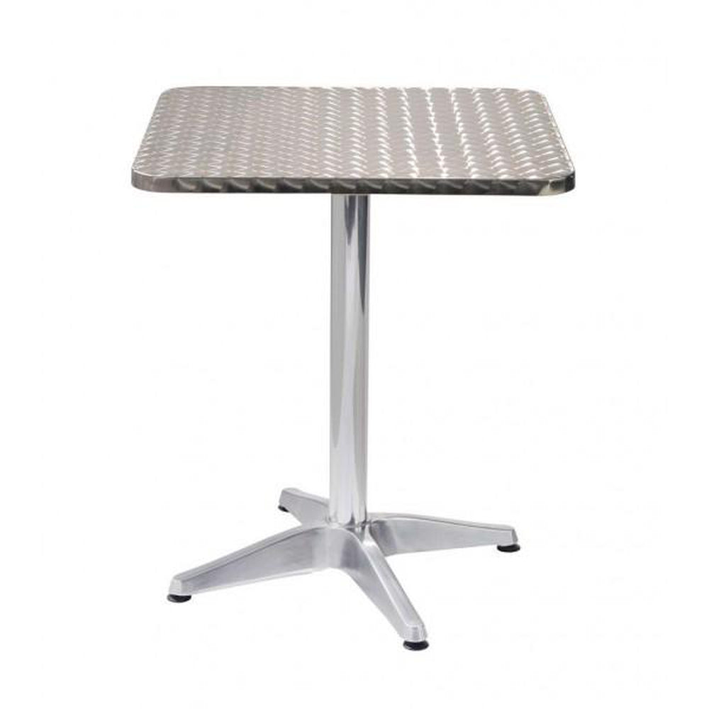 indoor outdoor stainless steel table top with aluminum base 99