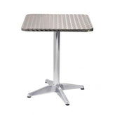 indoor outdoor stainless steel table top with aluminum base 99
