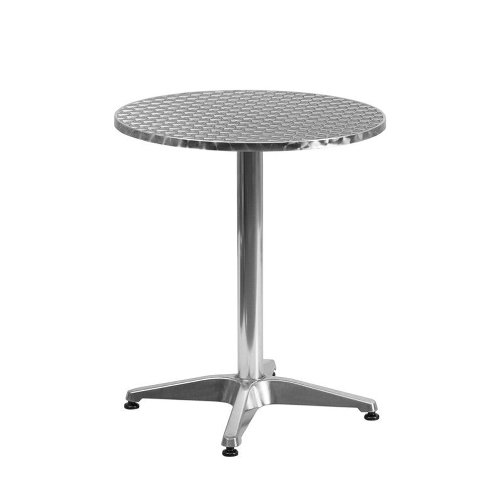 23 5 round aluminum indoor outdoor table with base