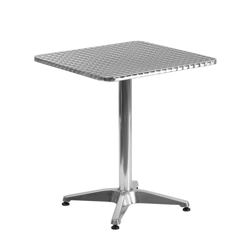 23 5 square aluminum indoor outdoor table with base