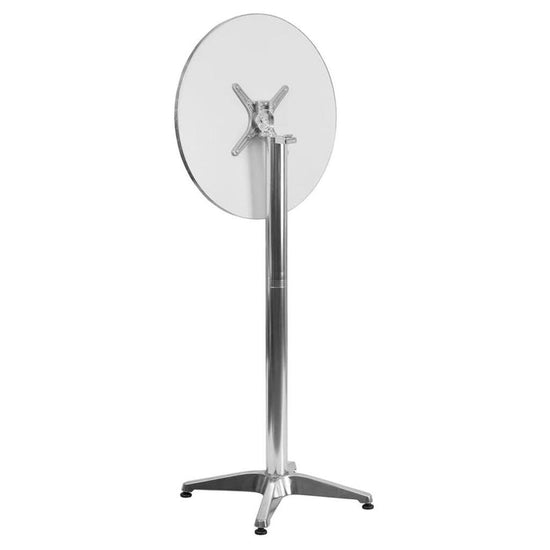 23.5'' Round Aluminum Outdoor Folding Bar Height Table Tables