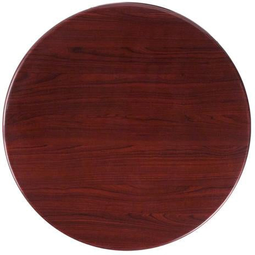 high gloss mahogany resin table top