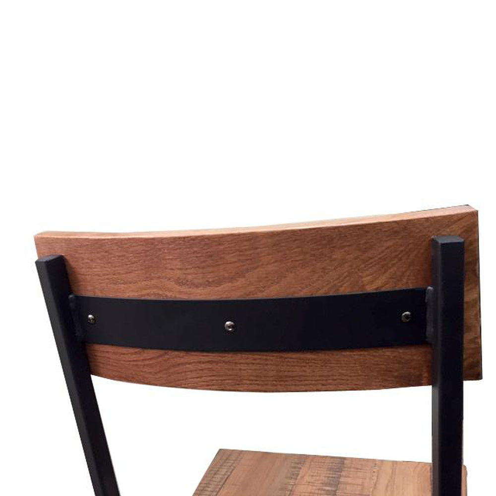 timber series metal and wood chair