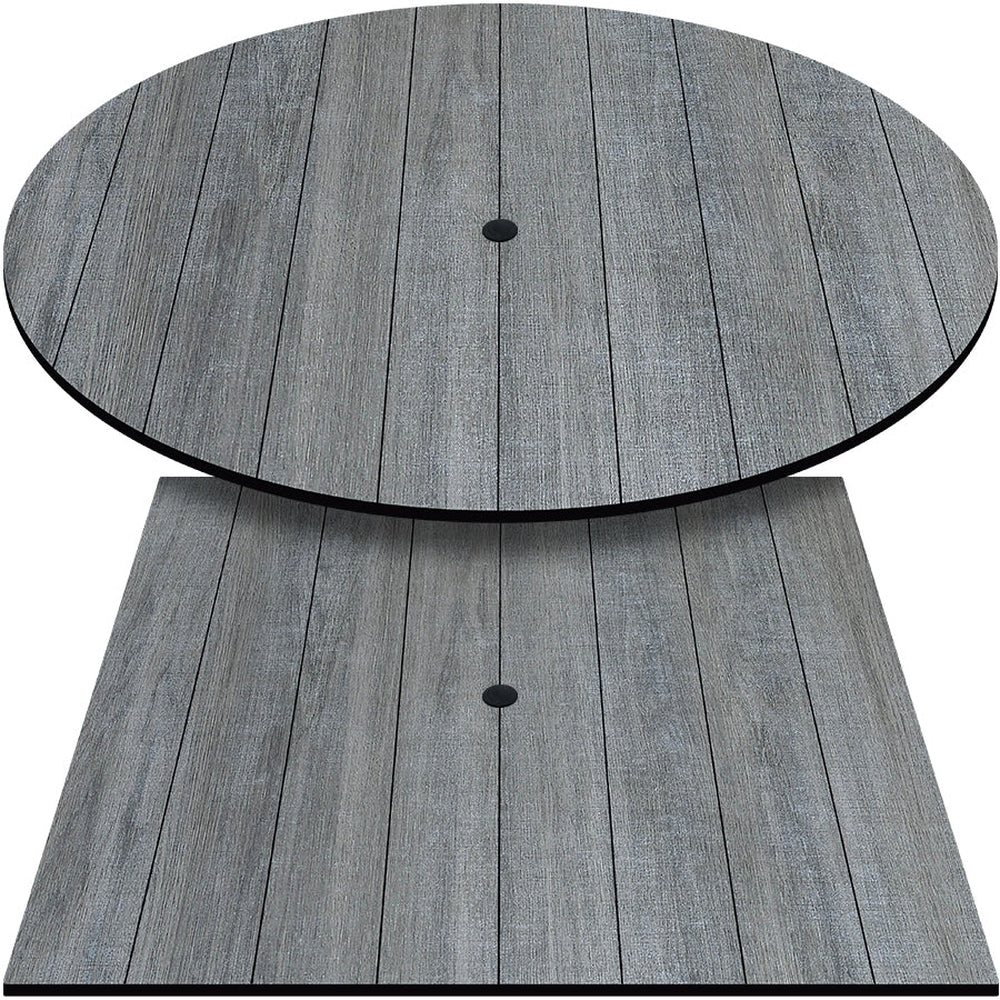 weathered pewter outdoor table tops