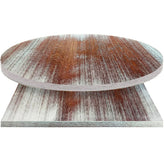 traditional mahogany whitewash tabletop