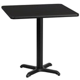 30inch square laminate table top with 22inch x 22inch table base