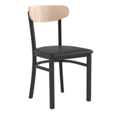 Wright Upholstered Dining Chair with 500 LB. Capacity Boomerang Back