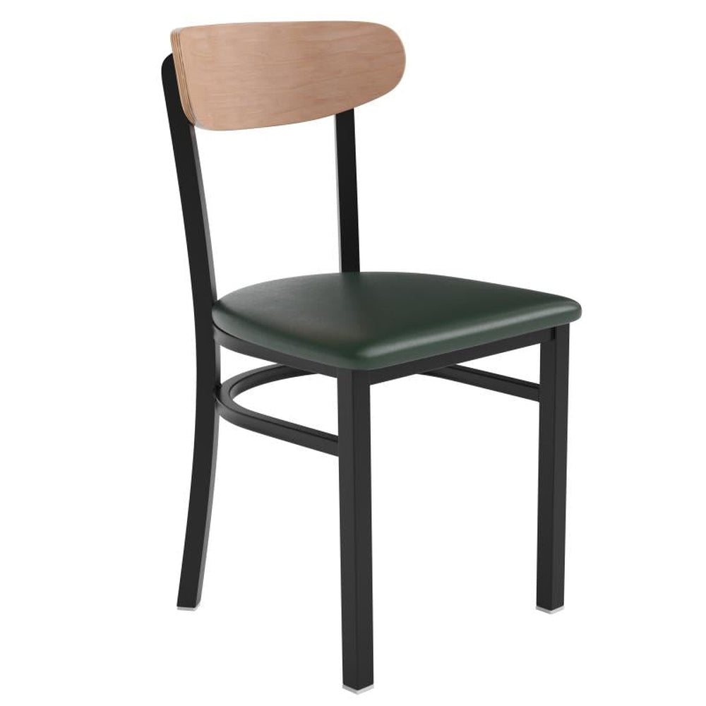 Wright Upholstered Dining Chair with 500 LB. Capacity Boomerang Back